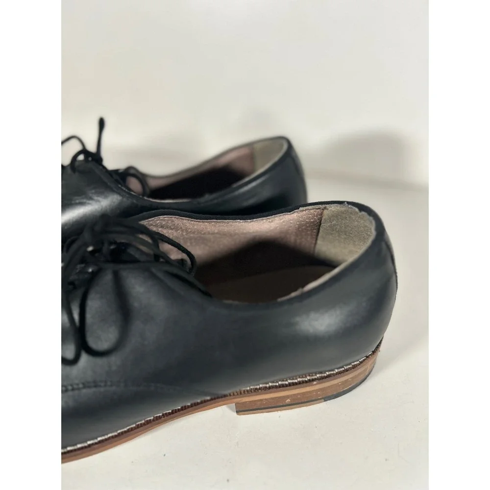 Banana Republic Mens Hinto Black Leather Derby Dress Shoes Size 11 M